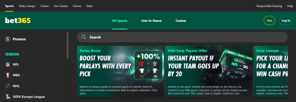 Bonus di Bet365